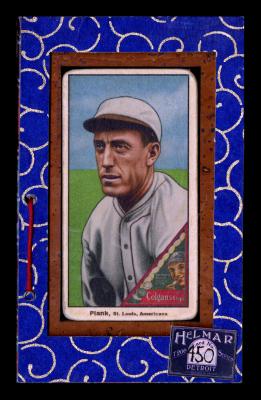 Picture, Helmar Brewing, T206-Helmar Card # 450, Eddie PLANK (HOF), Brown visor and cream cap, St. Louis Browns